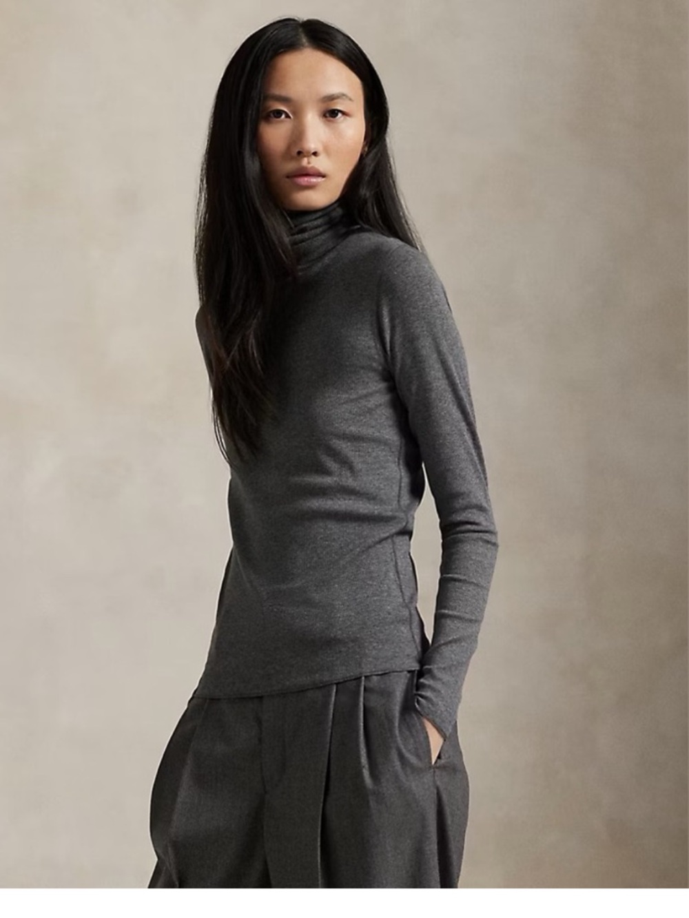 Ralph Lauren Stretch-Blend Turtleneck.